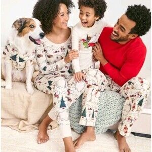 Hanna Andersson Pajamas Christmas Holiday The Grinch PJ Set Adult Size Small